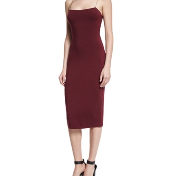 ALEXANDER WANG Cami Midi Dress-Size Large - Picture 2 of 5